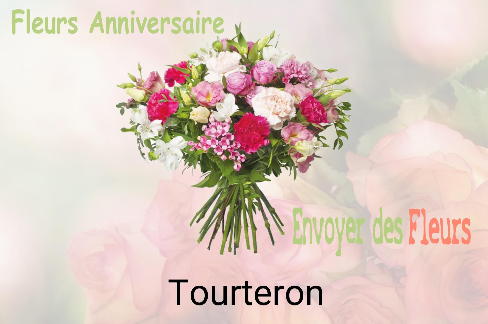 Bouquet de fleurs d’anniversaire livré à Tourteron